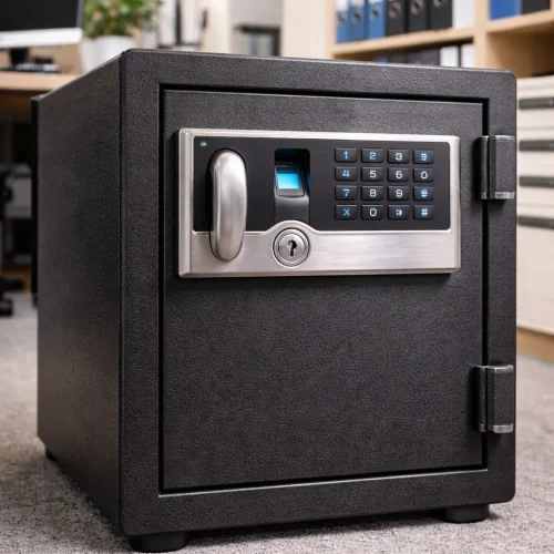 Caja fuerte de negocio con sistema digital instalada por cerrajero en Torremolinos